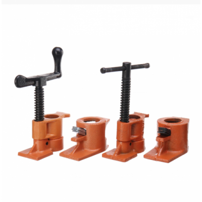 3/4 Inch Heavy Duty Pipe Clamp For Woodworking Wood Gluing Pipe Clamp Steel Cast Iron Pipe Clamp Fixture Carpenter Hand Tool