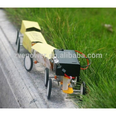 DIY small train solar space rover car assembly material