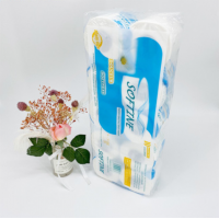 Factory direct 3 layer white hollow toilet paper 90g small roll paper